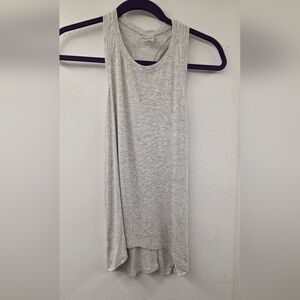 Athleta Refresh Racerback Tank | Size Small Heather Light Gray EUC
